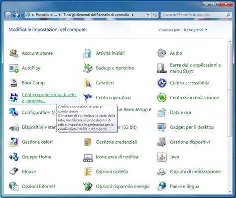 Abilitare la condivisione di file in Windows 7